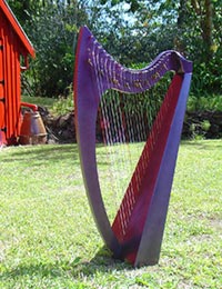 26 string purple harp