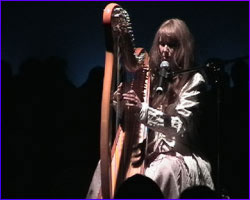 close up harp at angel ball