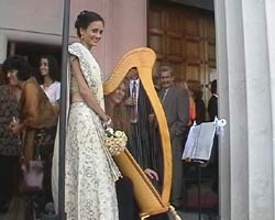Auckland Museum wedding harp music outside