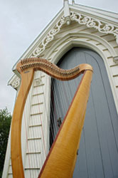 gold harp church door st andrews